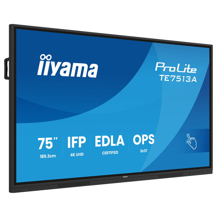 Iiyama TE7513A-B2AG Monitor Táctil Interactivo 75 pulg 4K UHD Android 14