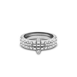 Police Anillo para Mujer PEJLF2010613 en Acero Inoxidable Gris