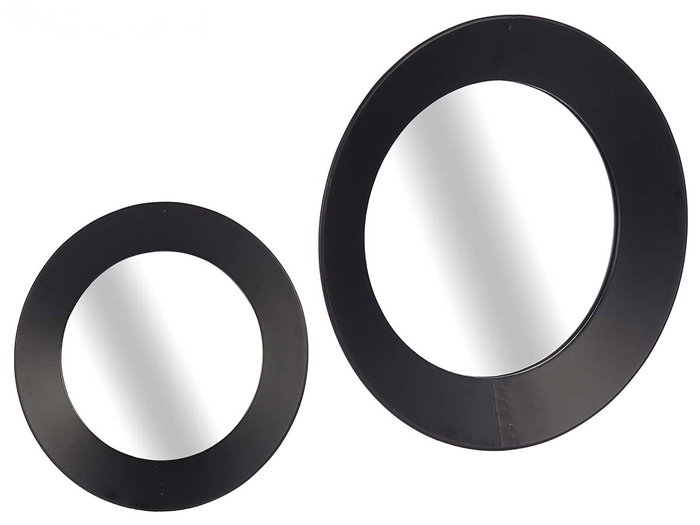 Giftdecor Espejo Redondo Negro Metal Cristal 60 cm Giftdecor Espejo Redondo Negro Metal Cristal 60 cm