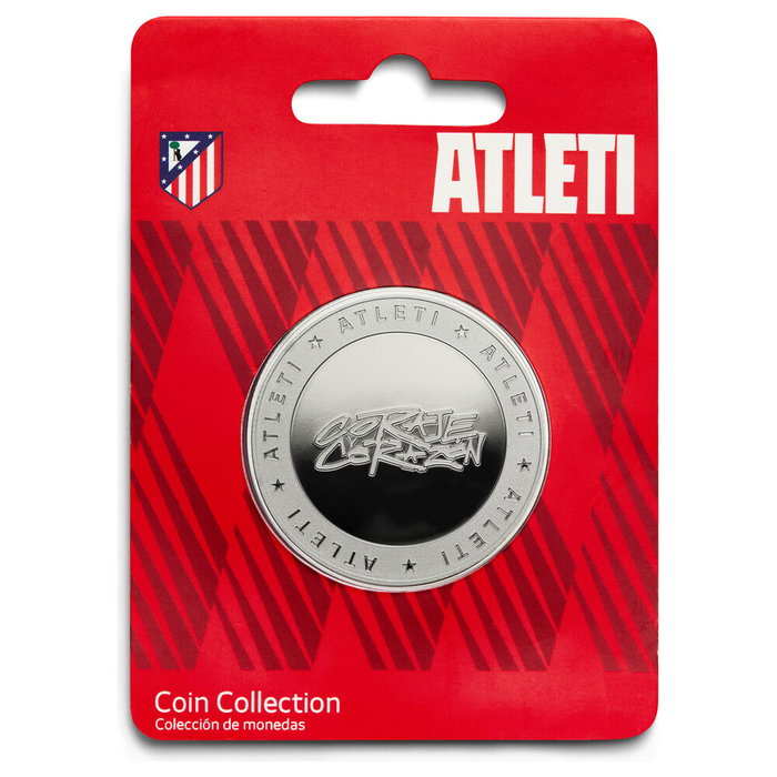 Atlético de Madrid Classic 2025-26 Moneda Oficial Coraje y Corazón Edición Coleccionista