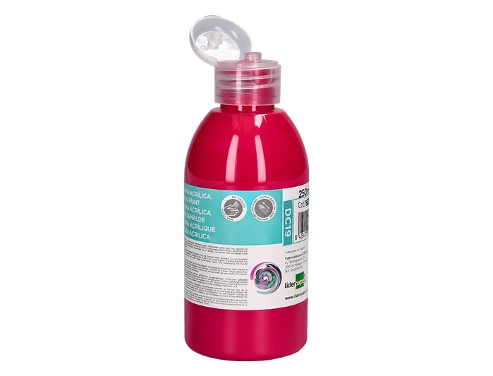 Liderpapel Pintura Acrílica Bote 250 ml Magenta Multisuperficie Liderpapel Pintura Acrílica Bote 250 ml Magenta Multisuperficie