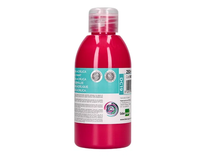 Liderpapel Pintura Acrílica Bote 250 ml Magenta Multisuperficie Liderpapel Pintura Acrílica Bote 250 ml Magenta Multisuperficie