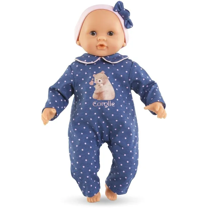 Corolle Muñeca Bebé Baby Cuddles Capucine con Osito de Peluche 30 cm COR4062013100913 para Edad a partir de 18 Meses