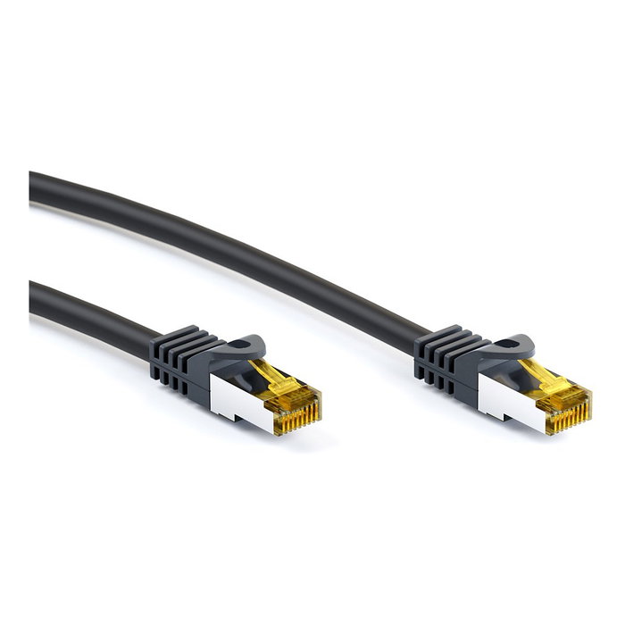 Goobay Patchkabel RJ-45 SFTP Cat 7, 10 metros, negro