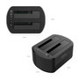 Aisens Estación de Docking de Doble Bahía ASDS-D03B SATA 2.5/3.5 USB 3.0/3.1 Gen1 Negra