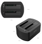 Aisens Estación de Docking de Doble Bahía ASDS-D03B SATA 2.5/3.5 USB 3.0/3.1 Gen1 Negra