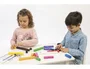Amaya - Juego Matemático de 100 Cubos Engarzables en 10 Colores, con Tarjetas de Actividad, Dados y Pizarra para Aprendizaje +3 Años
