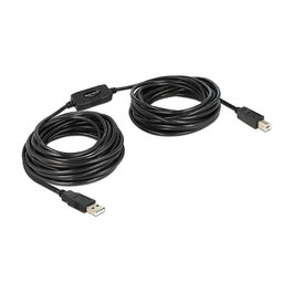 DeLOCK Cable USB 2.0 A Macho a B Macho 11 m Negro