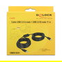DeLOCK Cable USB 2.0 A Macho a B Macho 11 m Negro
