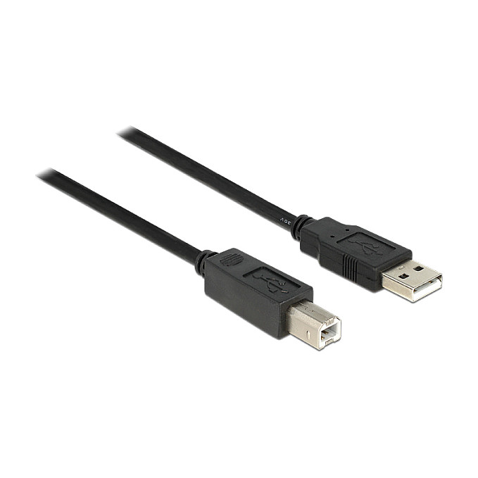 DeLOCK Cable USB 2.0 A Macho a B Macho 11 m Negro