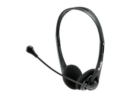 Equip 245305 Auriculares Diadema Oficina/Centro de llamadas con Micrófono Boom, Alámbrico USB tipo A, Supraaurales 20-20000 Hz, Negro