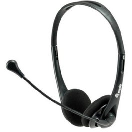 Equip 245305 Auriculares Diadema Oficina/Centro de llamadas con Micrófono Boom, Alámbrico USB tipo A, Supraaurales 20-20000 Hz, Negro