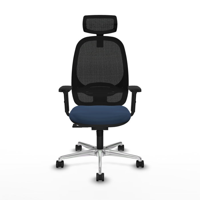 PIQUERAS Y CRESPO Silla de oficina Cilanco con mecanismo Sincro, Azul marino y Negro PIQUERAS Y CRESPO Silla de oficina Cilanco con mecanismo Sincro, Azul marino y Negro