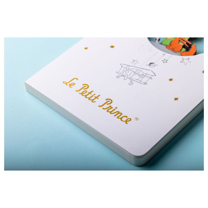 El Principito Cuaderno A5 Le Petit Prince 120 Páginas Hojas Lisas Blanco Portada Relieve