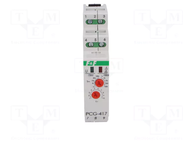 F&F Relé de tiempo analógico DPDT 8A 24/230VAC 24VDC