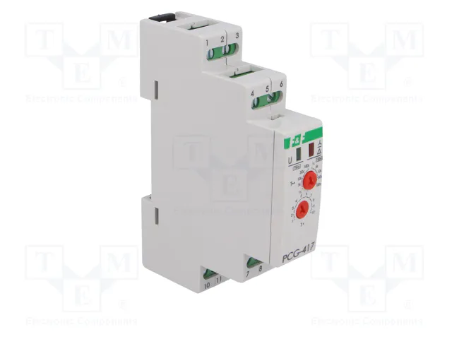 F&F Relé de tiempo analógico DPDT 8A 24/230VAC 24VDC