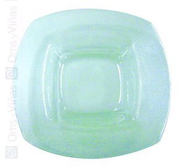 OMS Set de 4 platos hondos de cristal 22x22 cm