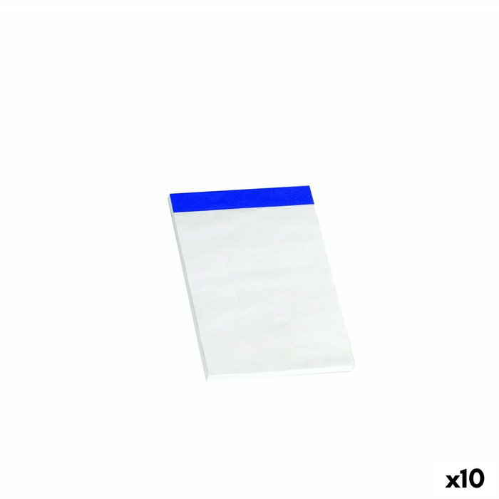 Enri Bloc de Notas Grapado A6 Liso Sin Tapa (Set de 10)