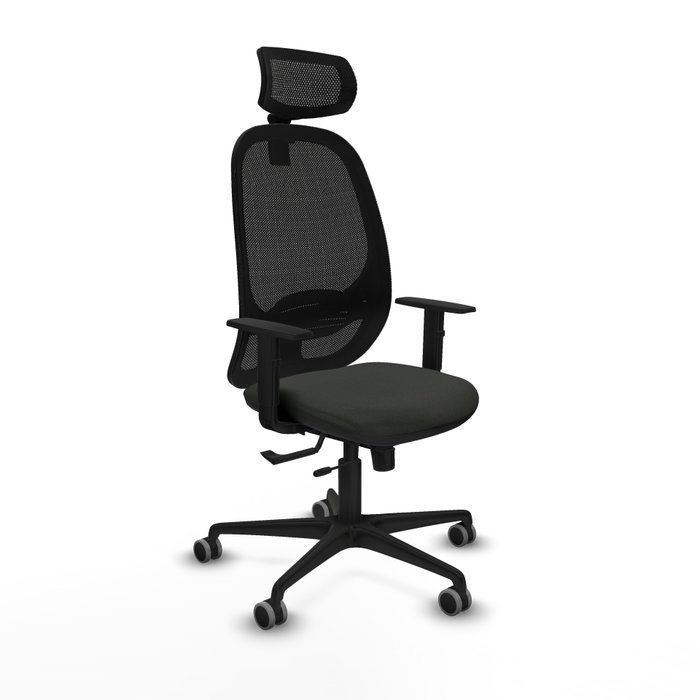 PIQUERAS Y CRESPO Silla de oficina Cilanco con mecanismo Sincro/Traslack, Negro PIQUERAS Y CRESPO Silla de oficina Cilanco con mecanismo Sincro/Traslack, Negro