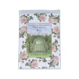 L'ERBOLARIO Saco Perfumado Rosa para Cajón 1 Ud. Aroma Femenino y Delicado para Ropa