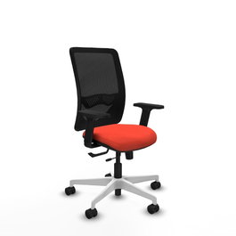PIQUERAS Y CRESPO Silla de oficina Zulema Naranja oscuro y Negro