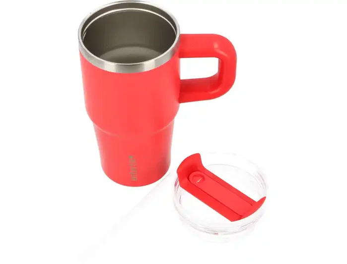 Antartik Taza térmica con asa y tapa hermética Rojo 570 ml