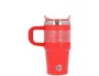 Antartik Taza térmica con asa y tapa hermética Rojo 570 ml