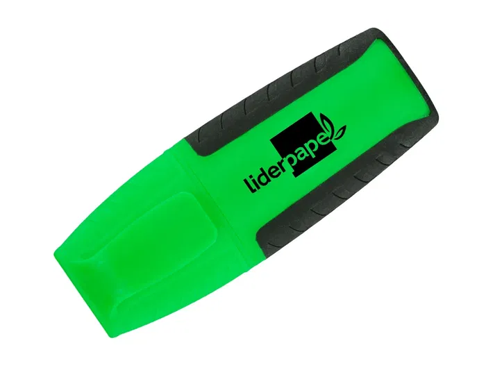 Liderpapel Rotulador Mini Fluorescente Verde Punta Biselada 1-4 mm