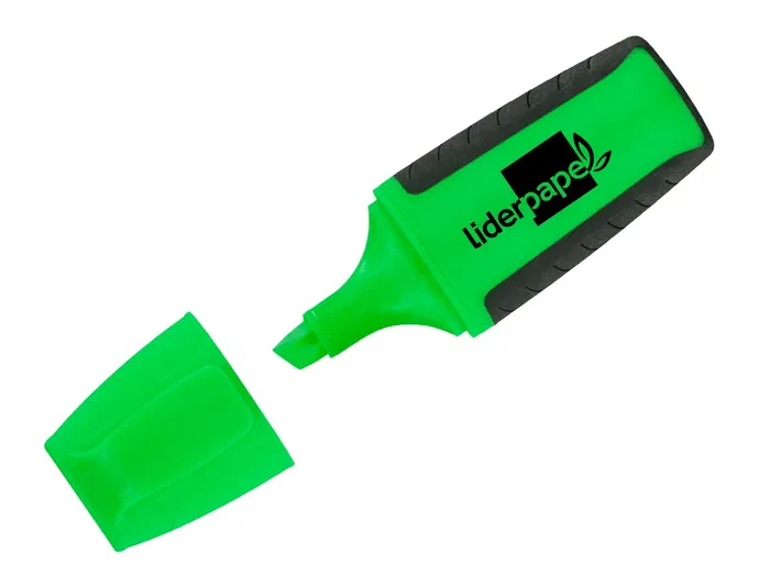 Liderpapel Rotulador Mini Fluorescente Verde Punta Biselada 1-4 mm