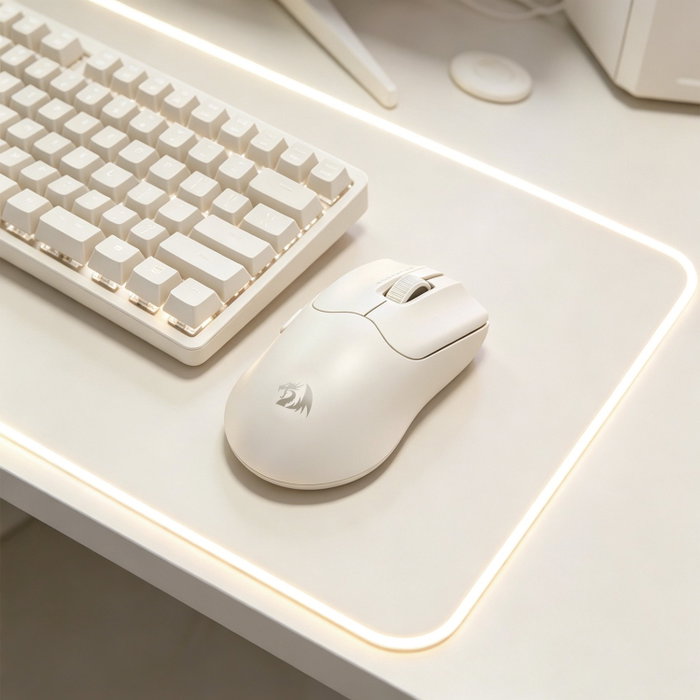 Redragon AXION M933TF-ULT Ratón Gaming Láser Blanco