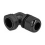 DeLOCK Prensaestopas 90° PG21 Negro