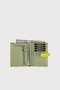 Zoozie Bags Cartera de Piel de Puerro Helsinki Parlak Verde para Mujer, Elegante y Sofisticada, 12x10x1.5cm