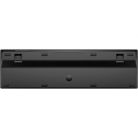 HP Teclado Inalambrico 725 Multidispositivo Negro Recargable Carga Rápida Bluetooth y Dongle USB Carga hasta 2 Meses