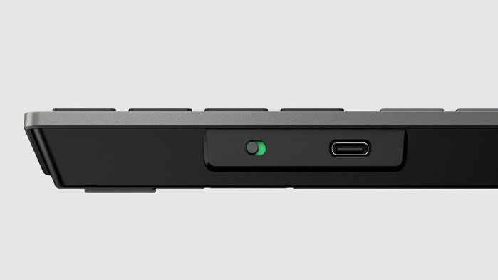 HP Teclado 725 Multidispositivo Recargable Inalámbrico Negro Noche