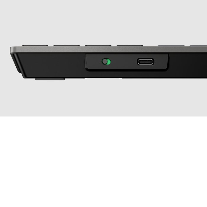 HP Teclado 725 Multidispositivo Recargable Inalámbrico Negro Noche