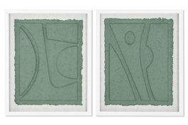 DKD Home Decor Cuadro Cristal Abstracto 45x55 cm Surtido de 2