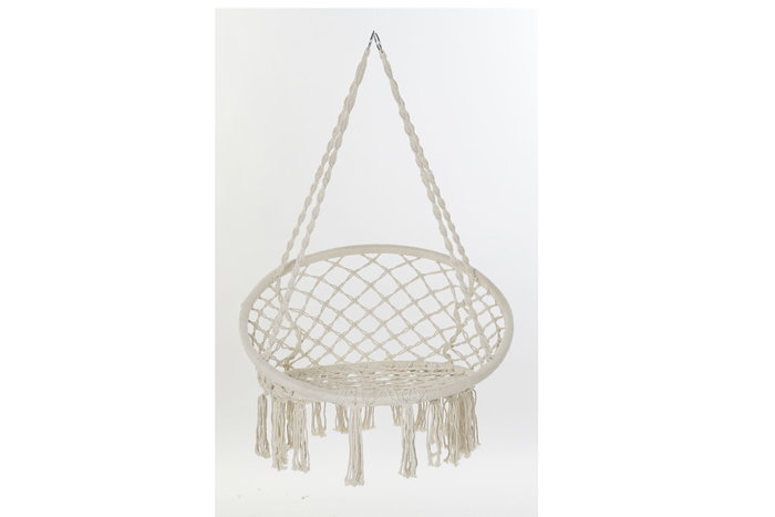 DKD Home Decor Silla Colgante para Terraza y Jardín, Crudo, 63 x 120 x 80 cm DKD Home Decor Silla Colgante para Terraza y Jardín, Crudo, 63 x 120 x 80 cm