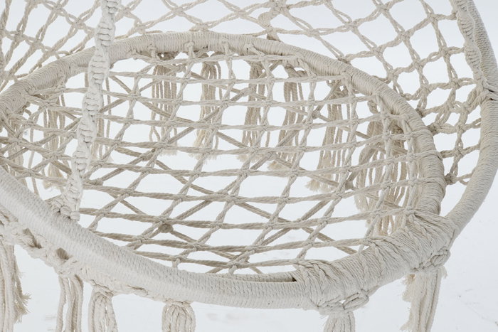 DKD Home Decor Silla Colgante para Terraza y Jardín, Crudo, 63 x 120 x 80 cm DKD Home Decor Silla Colgante para Terraza y Jardín, Crudo, 63 x 120 x 80 cm
