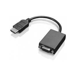 Lenovo Adaptador HDMI a VGA HD-15 Macho-Hembra, 20 cm (0.2 m), Negro, Resolución Full HD 1920x1080 a 60 Hz