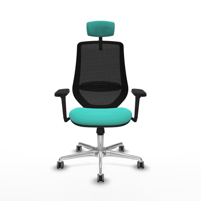 PIQUERAS Y CRESPO Silla de oficina Mardos con mecanismo Sincro, Turquesa y Negro PIQUERAS Y CRESPO Silla de oficina Mardos con mecanismo Sincro, Turquesa y Negro