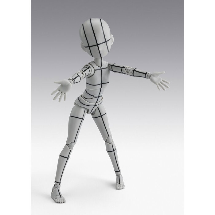 Tamashii Nations Body-Chan Ken Sugimori Edition Wireframe Gray Color Ver. 13cm