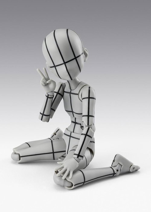 Tamashii Nations Body-Chan Ken Sugimori Edition Wireframe Gray Color Ver. 13cm