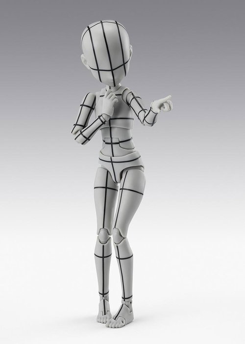 Tamashii Nations Body-Chan Ken Sugimori Edition Wireframe Gray Color Ver. 13cm