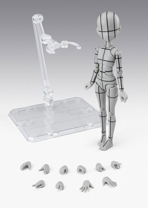 Tamashii Nations Body-Chan Ken Sugimori Edition Wireframe Gray Color Ver. 13cm