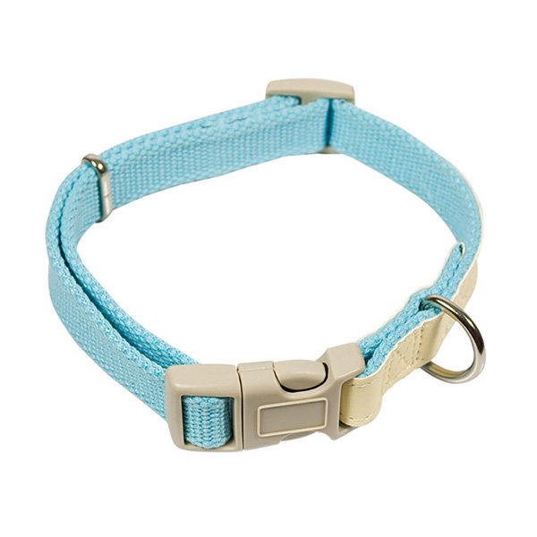 Nayeco Collar Mac Leather Cotton Celeste 20mm x 35-50cm Nayeco Collar Mac Leather Cotton Celeste 20mm x 35-50cm