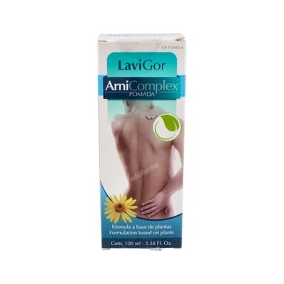 LAVIGOR Arnicomplex Pomada 100ml para Aliviar, Reconfortar y Mejorar el Bienestar de Zonas Afectadas con Inflamación, Hematoma y/o Dolor LAVIGOR Arnicomplex Pomada 100ml para Aliviar, Reconfortar y Mejorar el Bienestar de Zonas Afectadas con Inflamación, Hematoma y/o Dolor