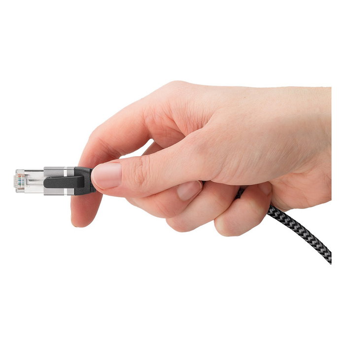 Goobay Adaptador de red USB-C 3.2 Gen2 a RJ-45, 3 metros, negro/gris