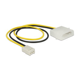 DeLOCK Cable de alimentación interno Molex (2 pines) a 3 pines 0,3 m