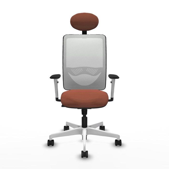 PIQUERAS Y CRESPO Silla de oficina Zulema con mecanismo Sincro, Marrón y Blanco PIQUERAS Y CRESPO Silla de oficina Zulema con mecanismo Sincro, Marrón y Blanco