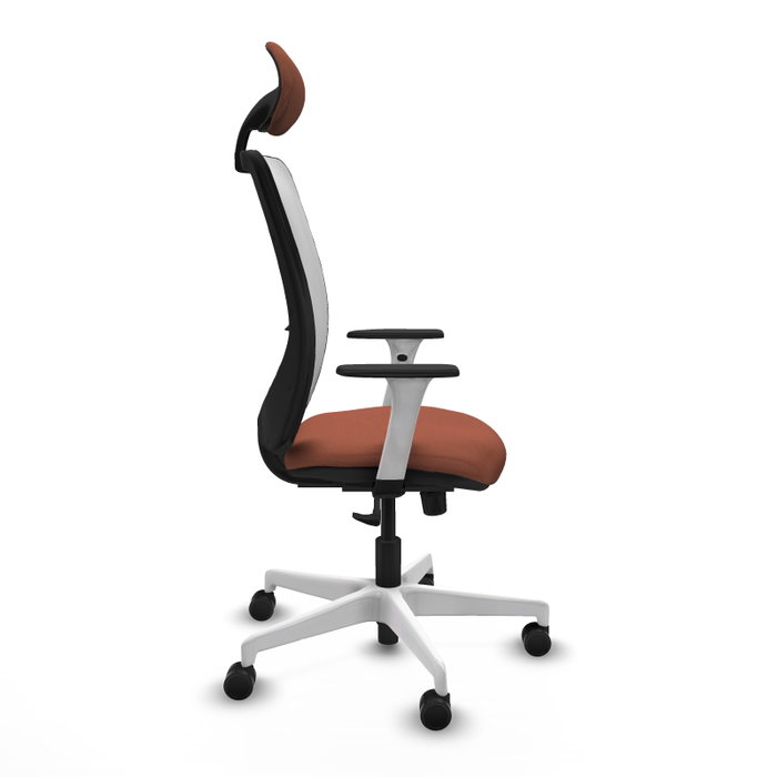 PIQUERAS Y CRESPO Silla de oficina Zulema con mecanismo Sincro, Marrón y Blanco PIQUERAS Y CRESPO Silla de oficina Zulema con mecanismo Sincro, Marrón y Blanco
